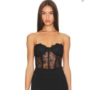 NEW Retrofete Otto Black Strapless Bodysuit NWT - Size XL